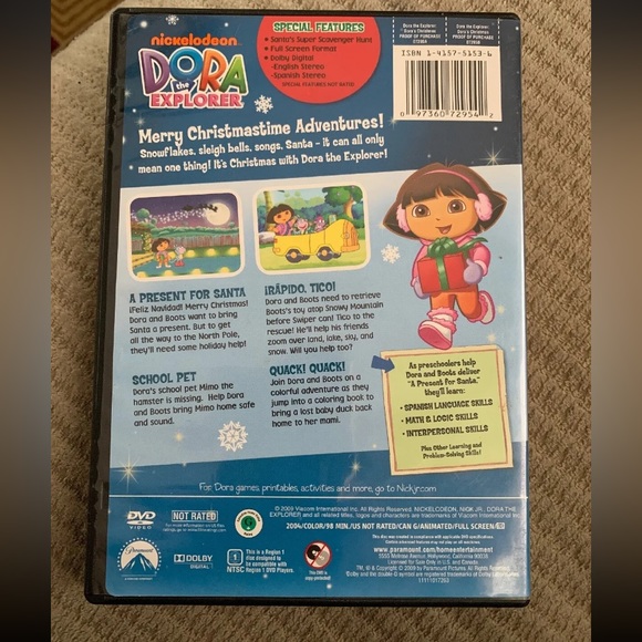 Nick Jr. Dora the Explorer - Dora’s Christmas DVD - Picture 2 of 3